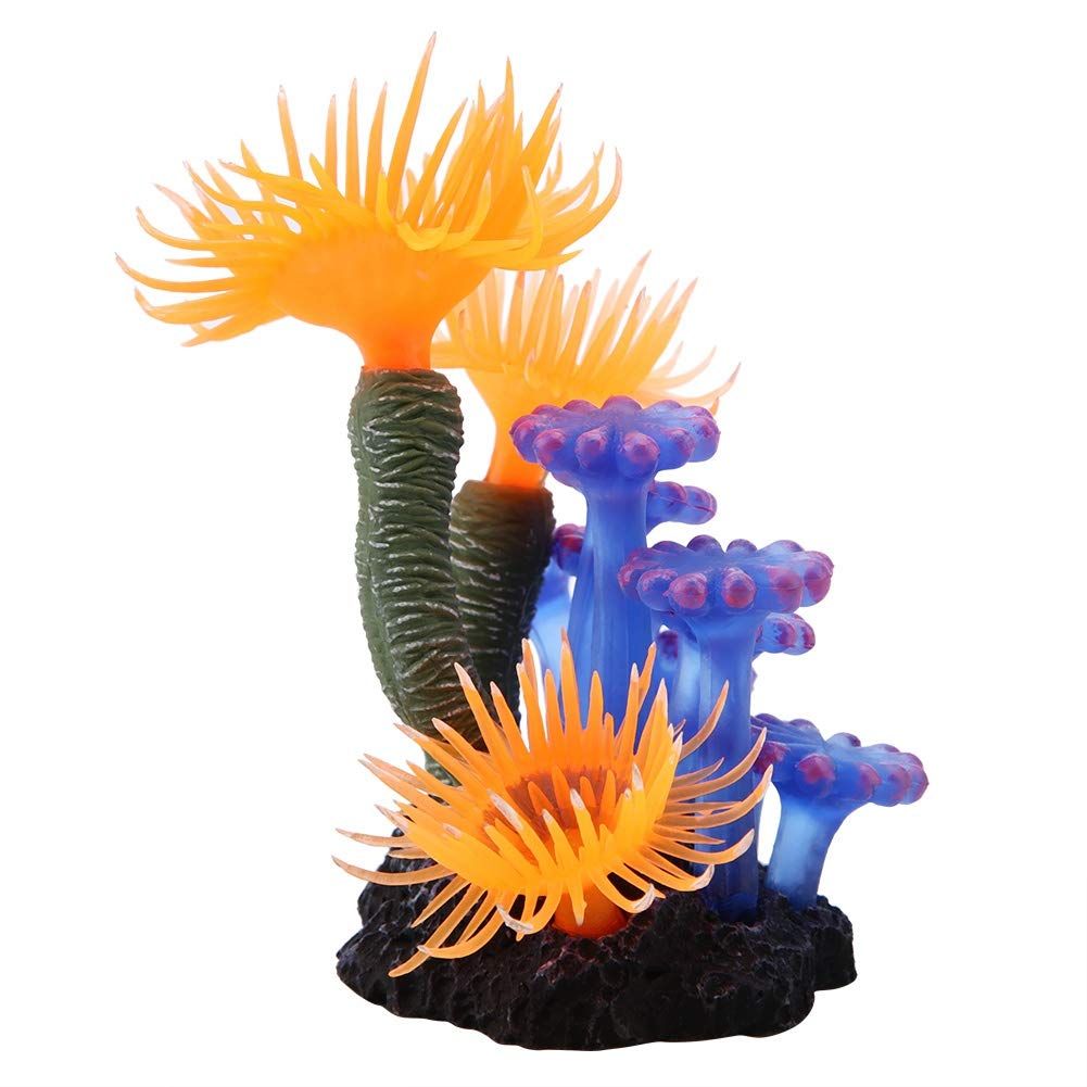 Artificial Coral Aquarium Fish Tank Simulation Silicone Plants Flower Plastic view 4