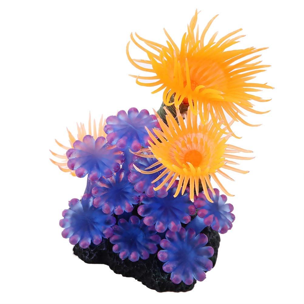 Artificial Coral Aquarium Fish Tank Simulation Silicone Plants Flower Plastic view 5