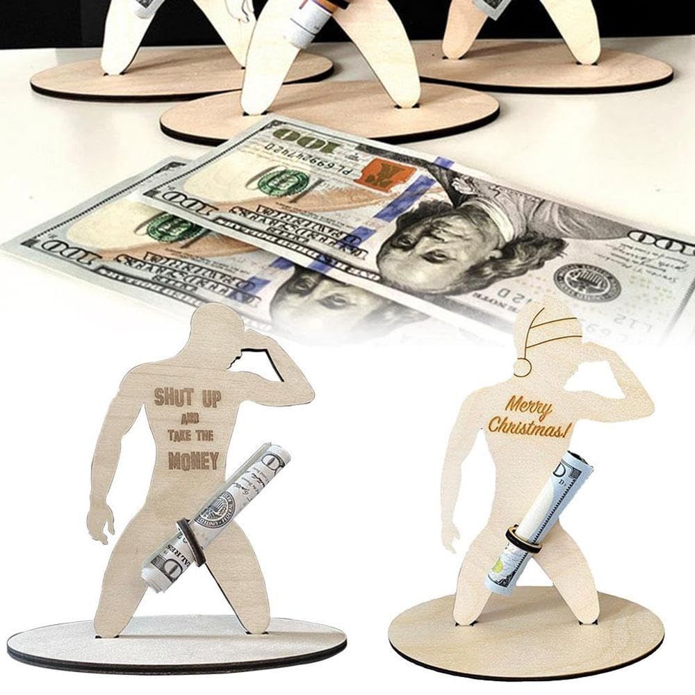 Funny Christmas 3D Money Clip view 2