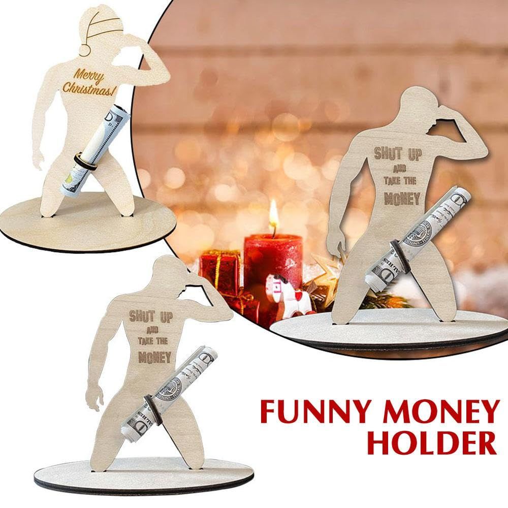 Funny Christmas 3D Money Clip view 3