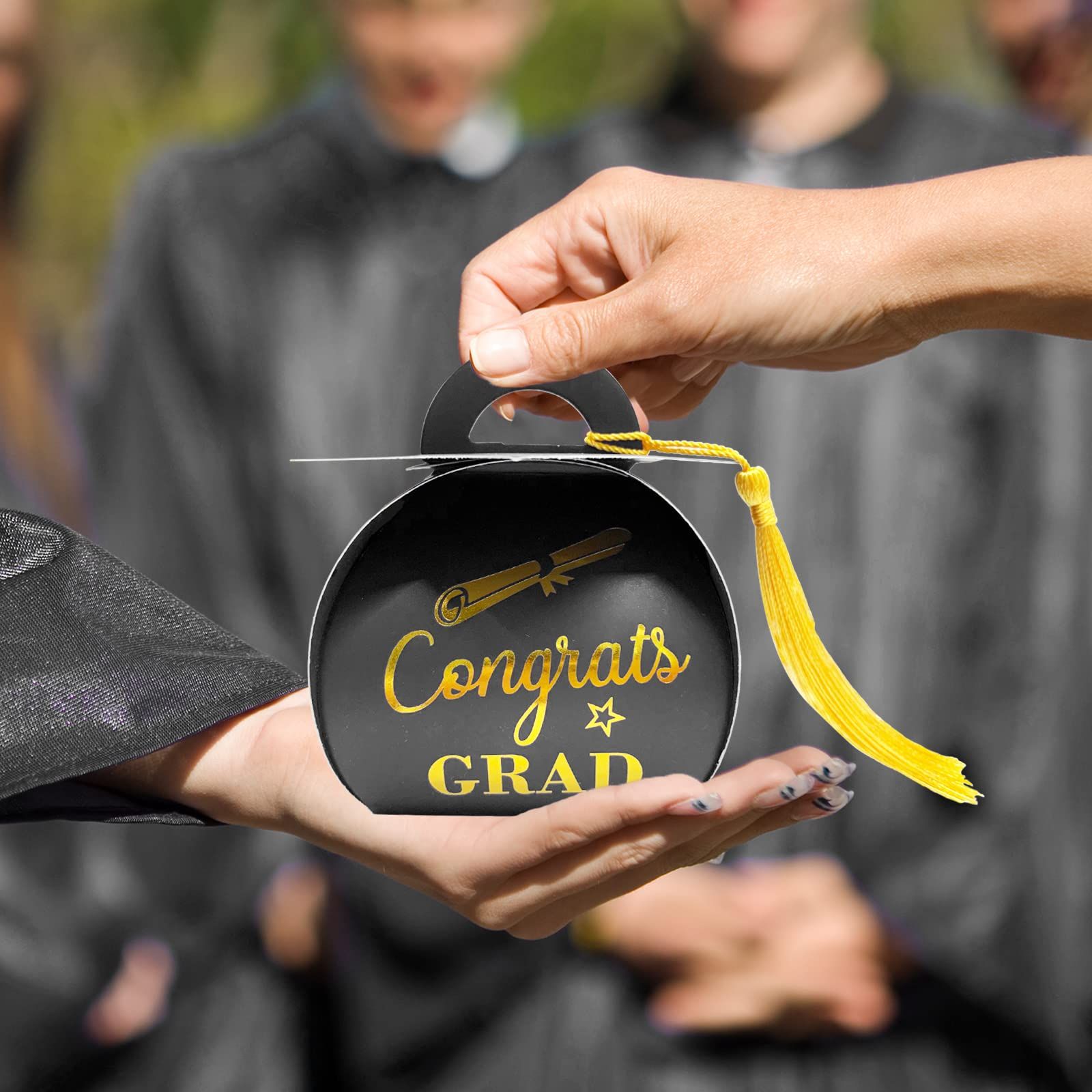 50 pcs Graduation Cap Boxes for Gifts view 2