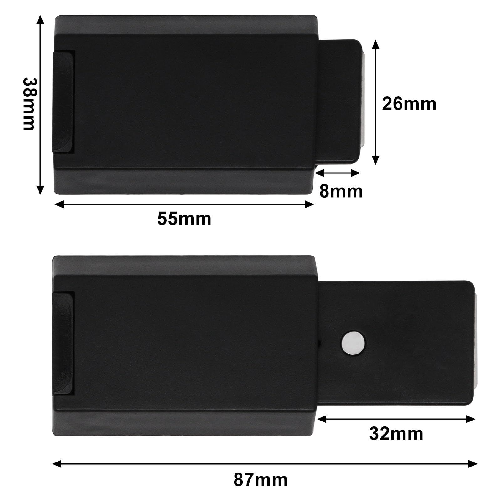 2 Pcs Push to Open Cabinet Latch view 4