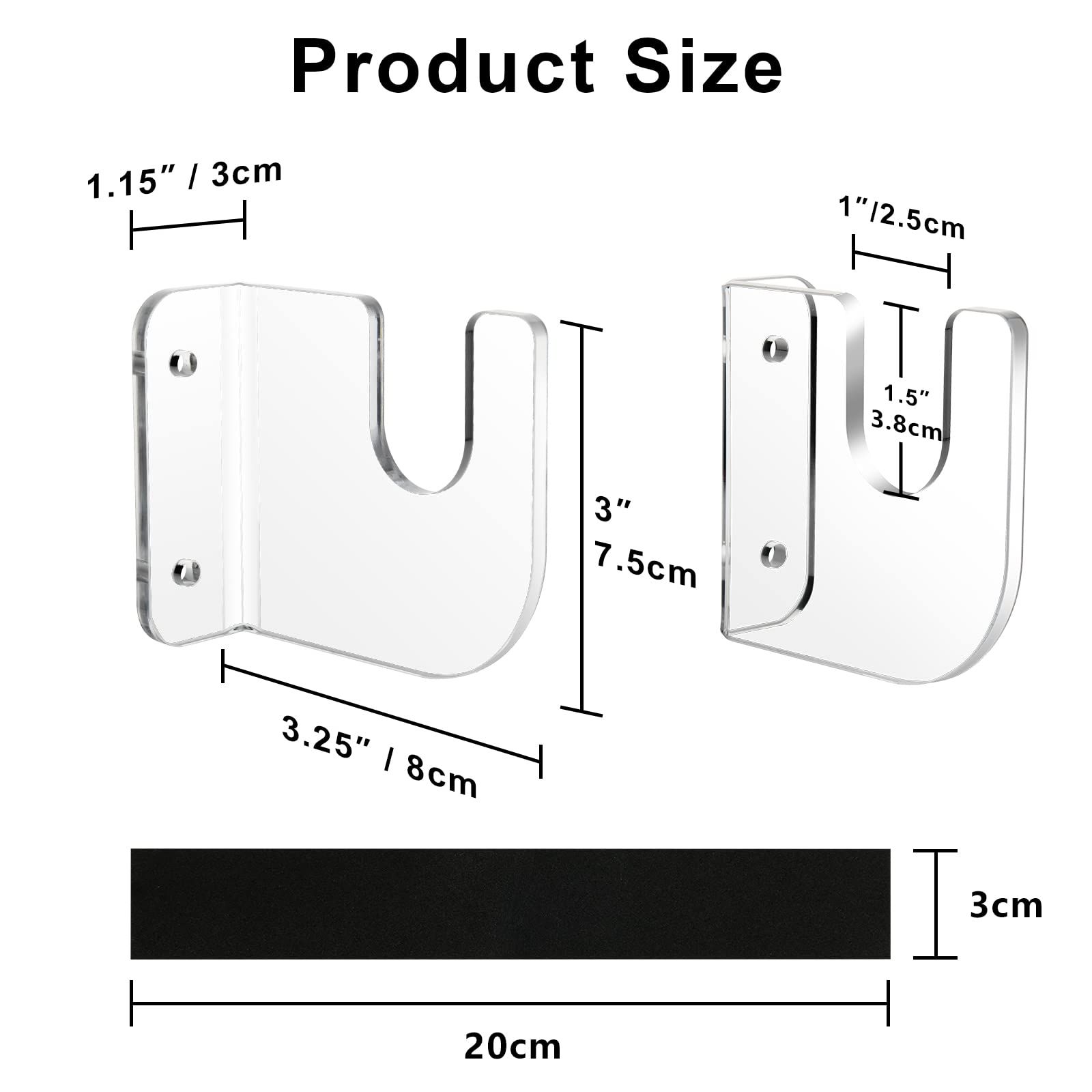 Acrylic Skateboard Wall Mount Skateboard Wall Hanger Rack Skateboard Display view 5