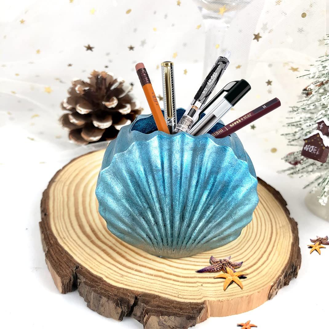 Vase Silicone Mold for Resin Clay Shell Shaped view 2