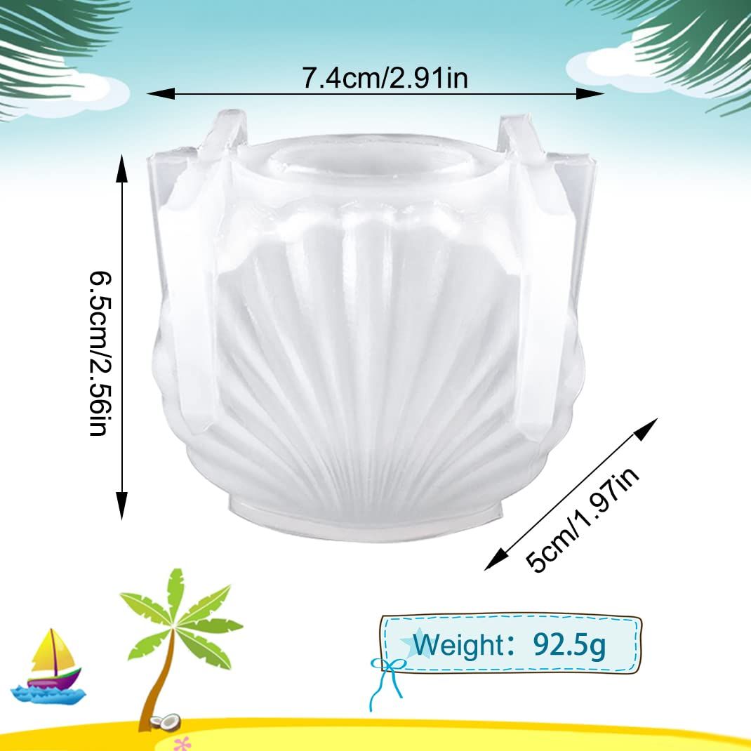 Vase Silicone Mold for Resin Clay Shell Shaped view 5