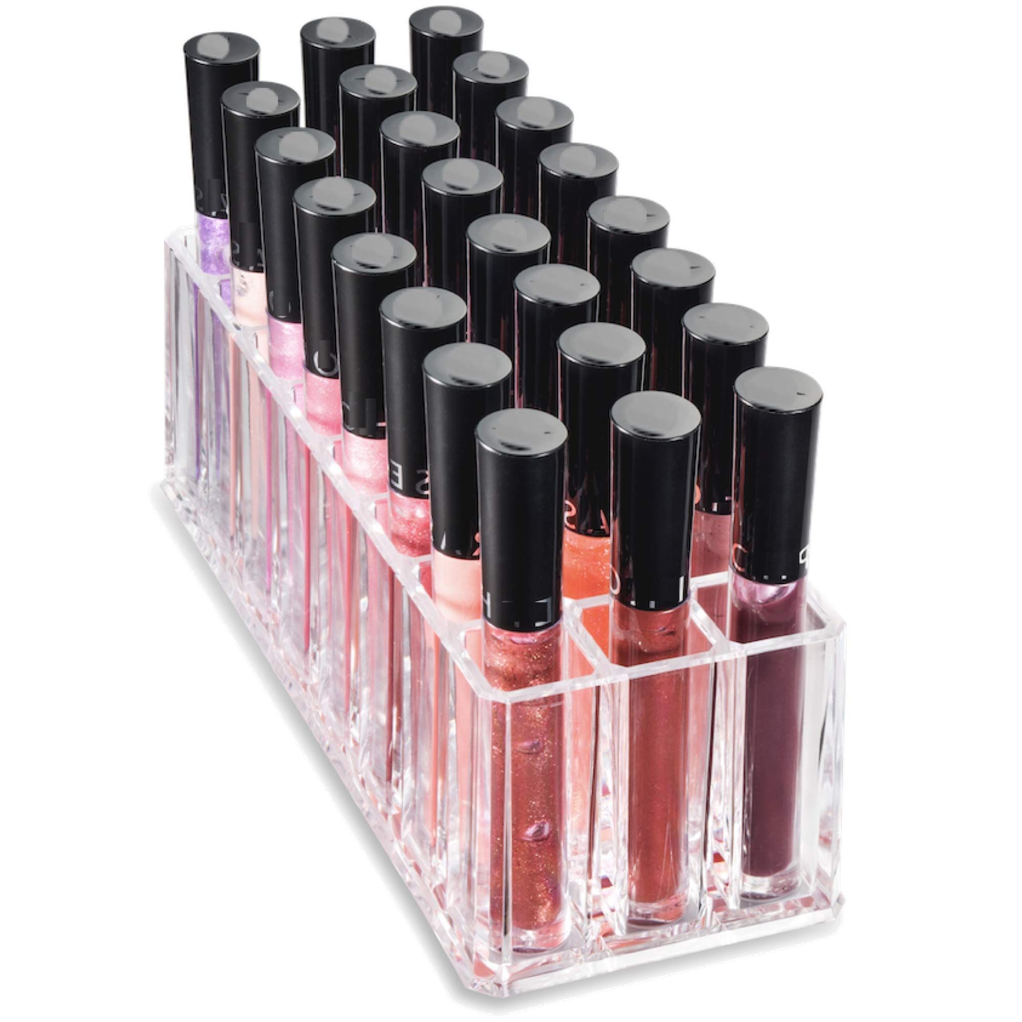 Beauty Makeup Holder | 24 Space Organization Container Storage For Tall Lip view 3