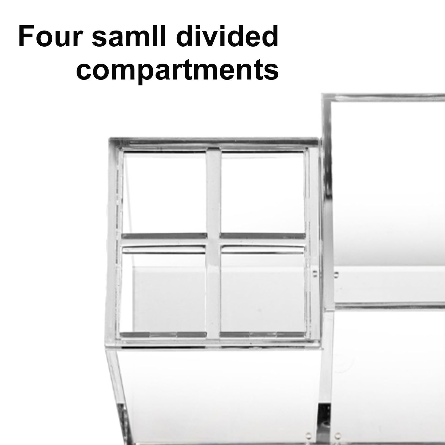 5 Slots Clear Toothpaste Organizer Removable Compartment Bathroom Accessories view 4
