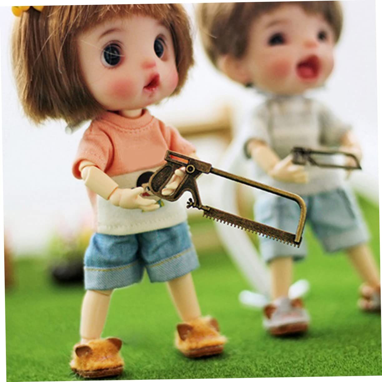 3pcs Mini Saw Model Fairy Garden Saws Toys Miniature Saws Decoration Mini view 3