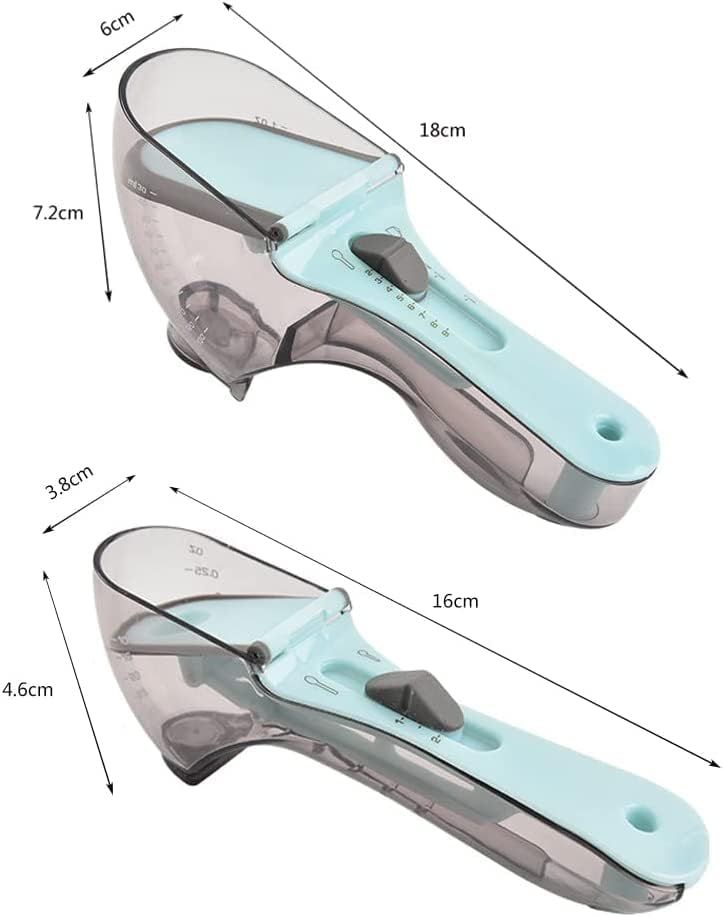 Plastic Measuring Spoon Set for Your Kitchen - Two Cups Sizes For All Kind of view 4