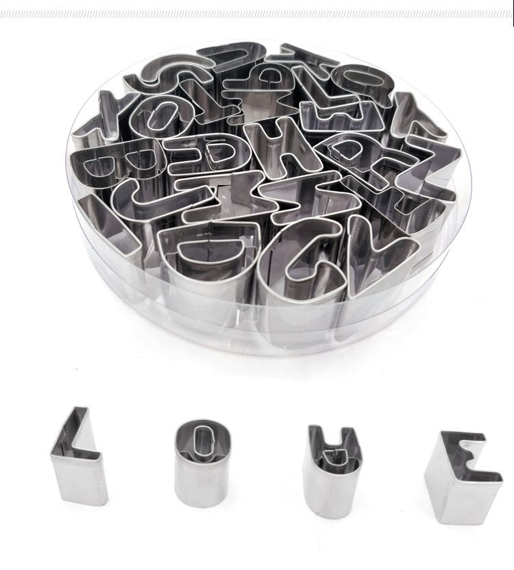 Metal Alphabet Cookie Cutters 26pcs Cookie Cutters Cookie Molds Alphabet Cake