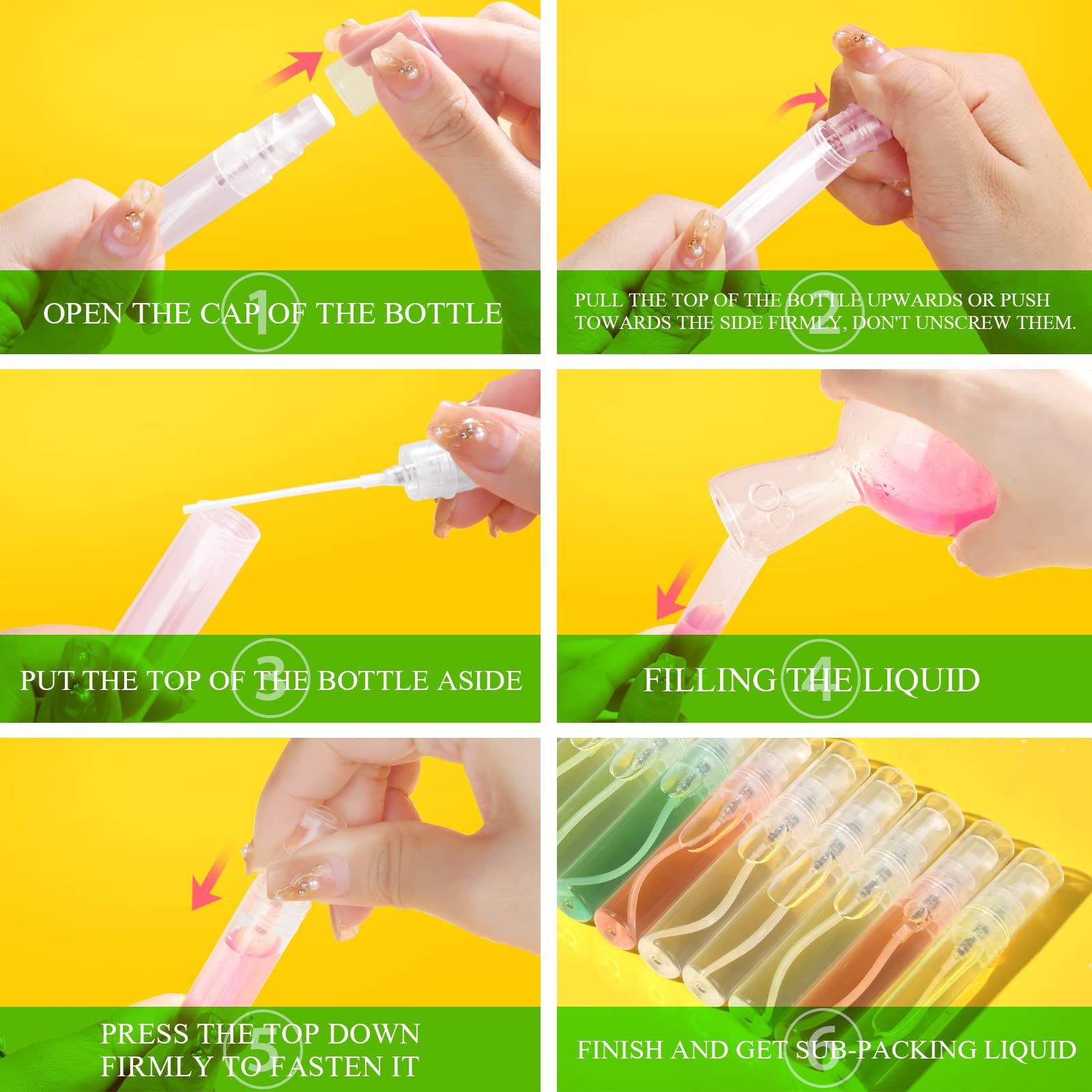 20 Pcs Mini Spray Bottles 5ml Plastic Spray Bottles view 2