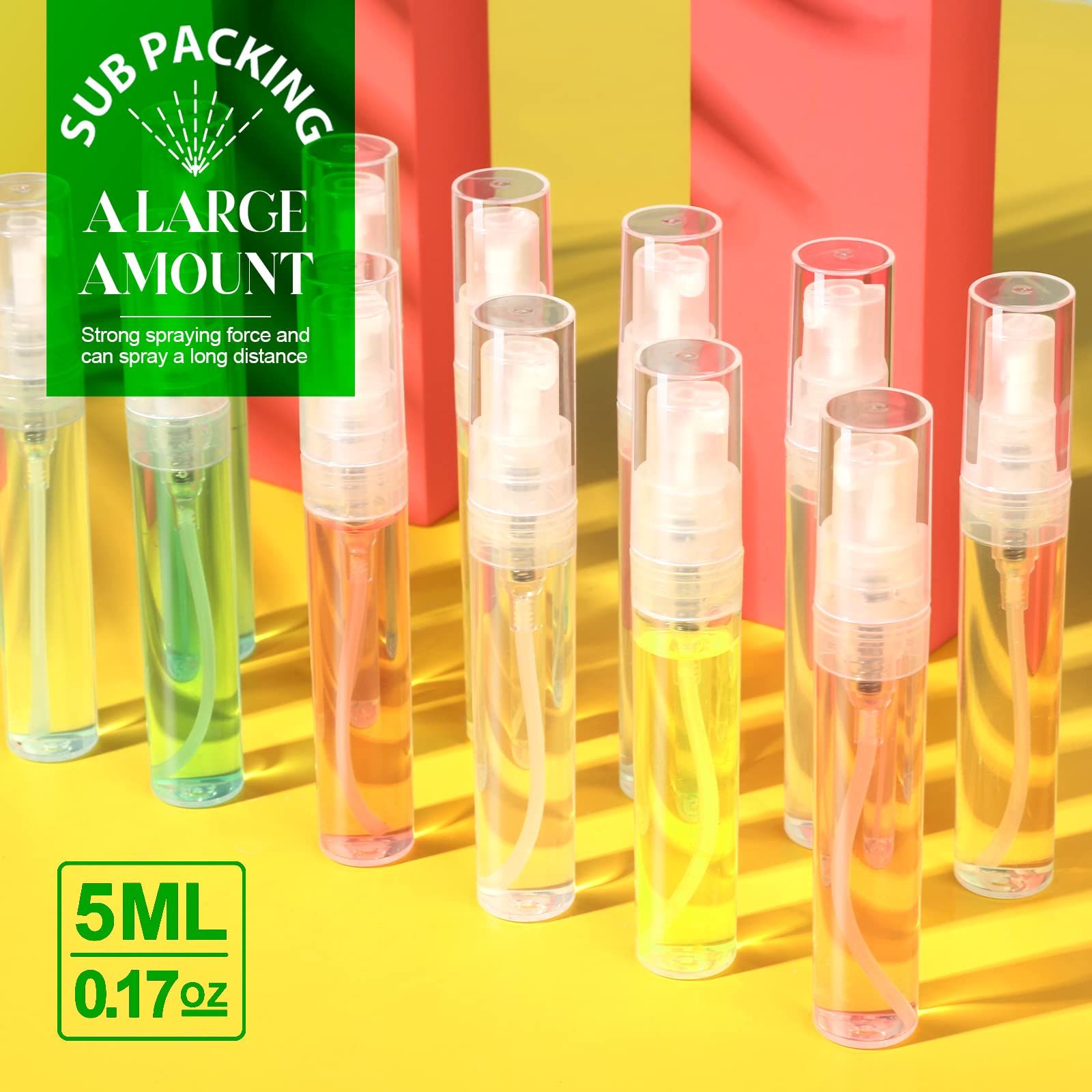20 Pcs Mini Spray Bottles 5ml Plastic Spray Bottles view 3