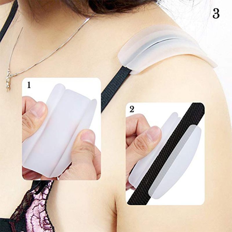 4 Pairs Silicone Bra Strap Cushions Holder view 2