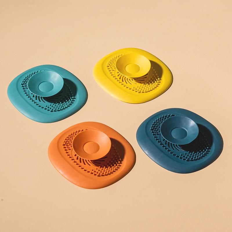 Hair Catcher Drain Stopper Silicone Hair Stopper Shower Drain Cover Sink view 2