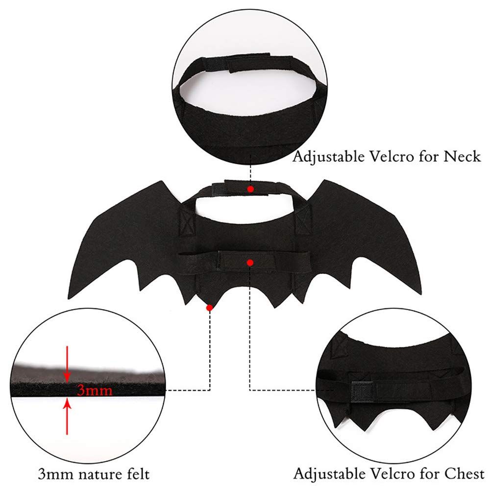 Pet Cat Bat Wings for Halloween Party Decoration view 3
