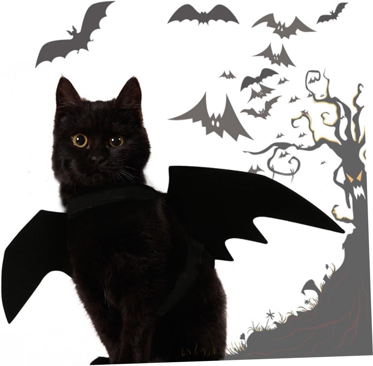 Pet Cat Bat Wings for Halloween Party Decoration view 5