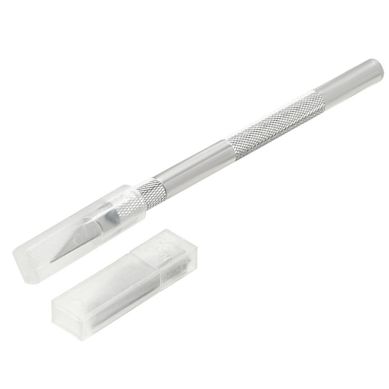 Stainless Steel Precision Knife Hobby Knife Razor Tool with 5 Spare Blades for view 4