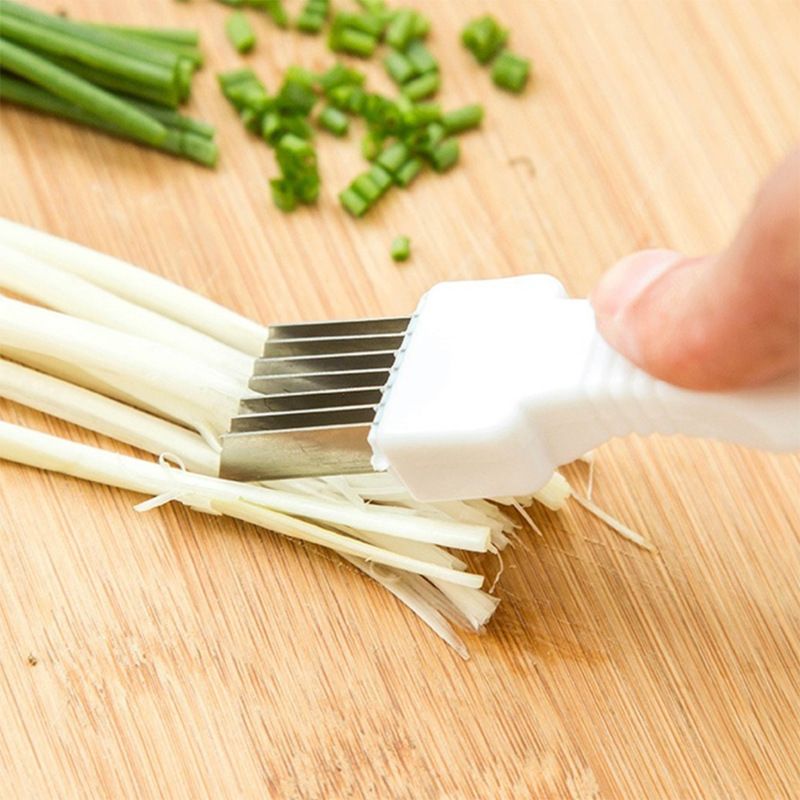 Scallion Cutter Shred Knife Vegetable Cutter Stainless Steel Blade Slice view 2