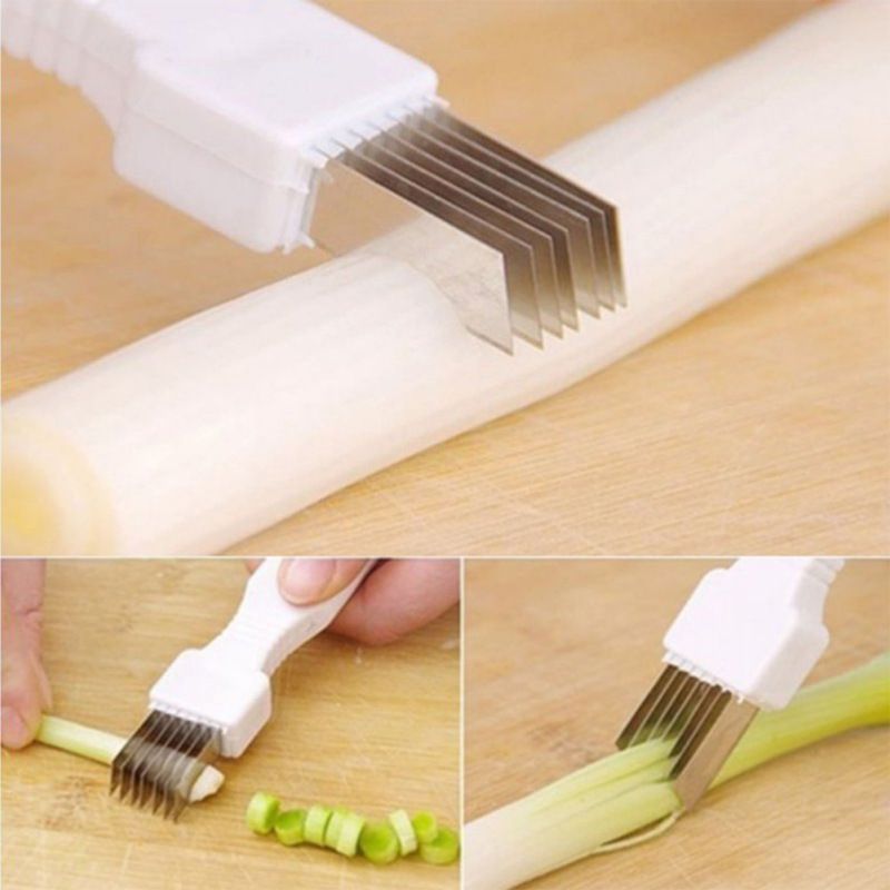 Scallion Cutter Shred Knife Vegetable Cutter Stainless Steel Blade Slice view 5