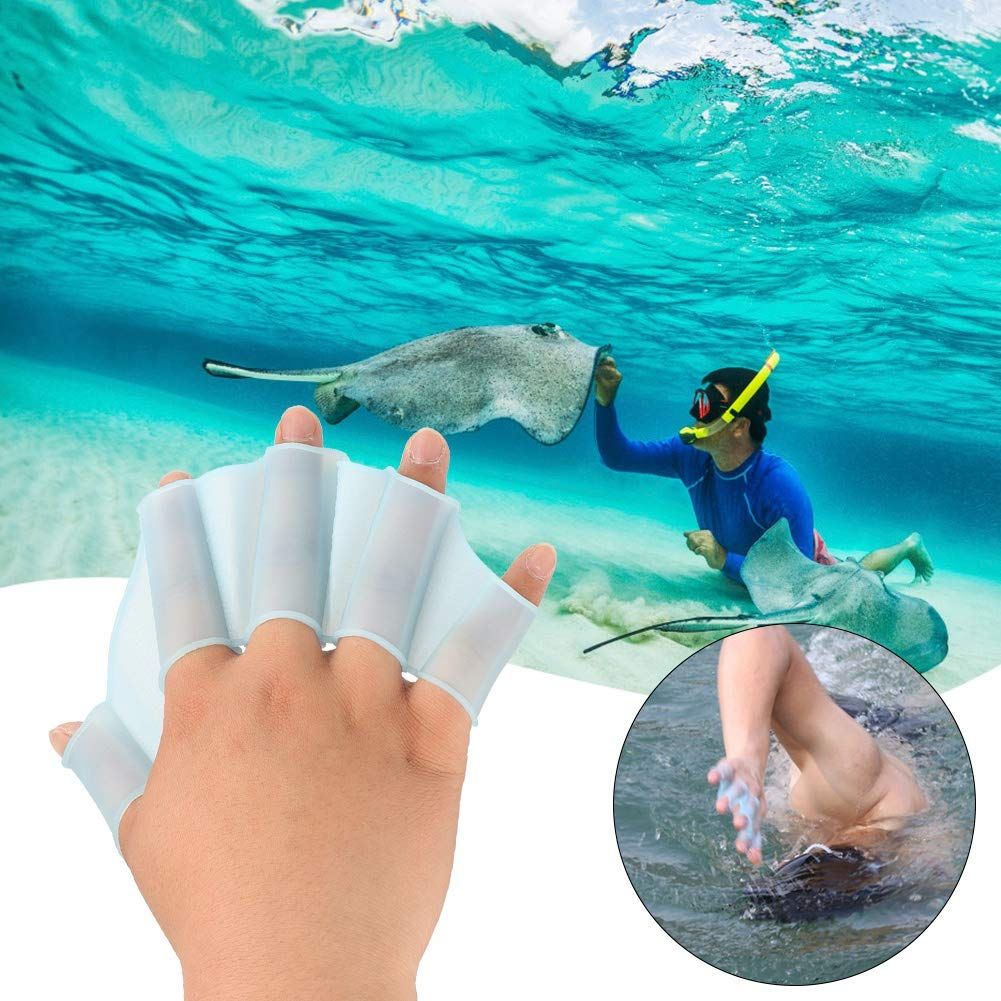 Aquatic Gloves Swimming Gloves Webbed Adult Glove Swimming Hand Paddle Swim view 5