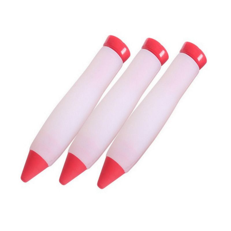 Pack of 3 Silicone Food Writing Pen Cake Cookie Cream Pastry Chocolate