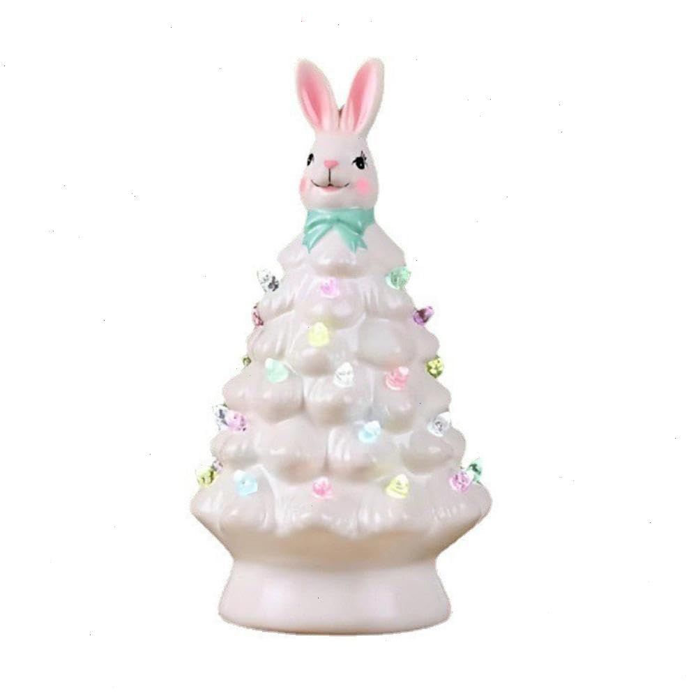 Creative Easter Bunny Figine Bunny Crafts Easter Ornaments Resin Easter Bunny — image 1