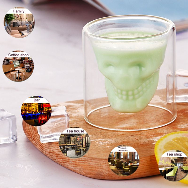 Crystal Skull Shot Glasses Beer Cup view 2