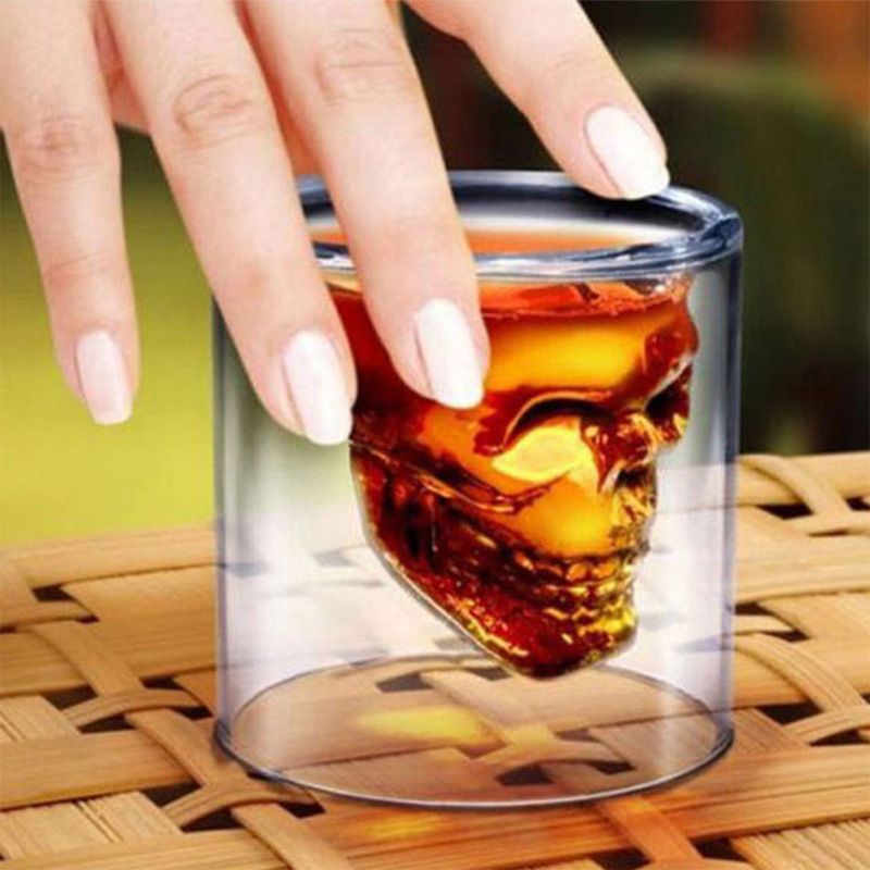 Crystal Skull Shot Glasses Beer Cup view 3