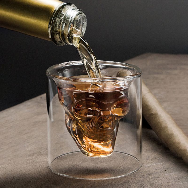 Crystal Skull Shot Glasses Beer Cup view 5