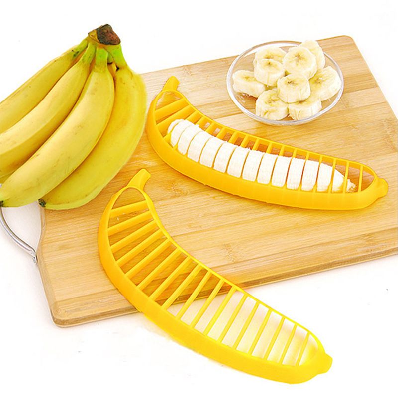 Banana Slicer-perfect for fruit salads Generic Handle Plastic Banana Fruit view 2
