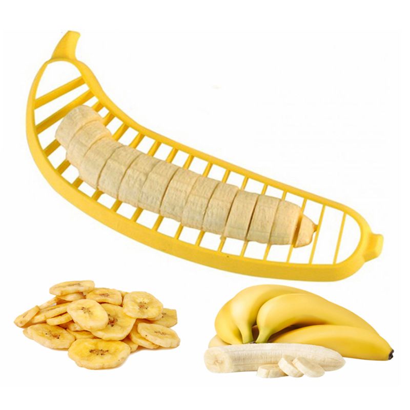 Banana Slicer-perfect for fruit salads Generic Handle Plastic Banana Fruit view 4