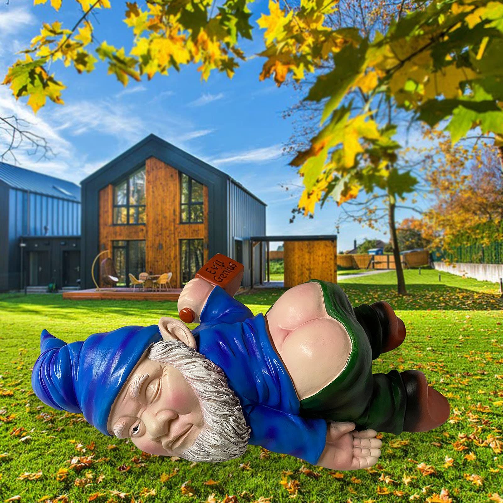 Drunk Gnomes Statues Outdoor Decor view 3