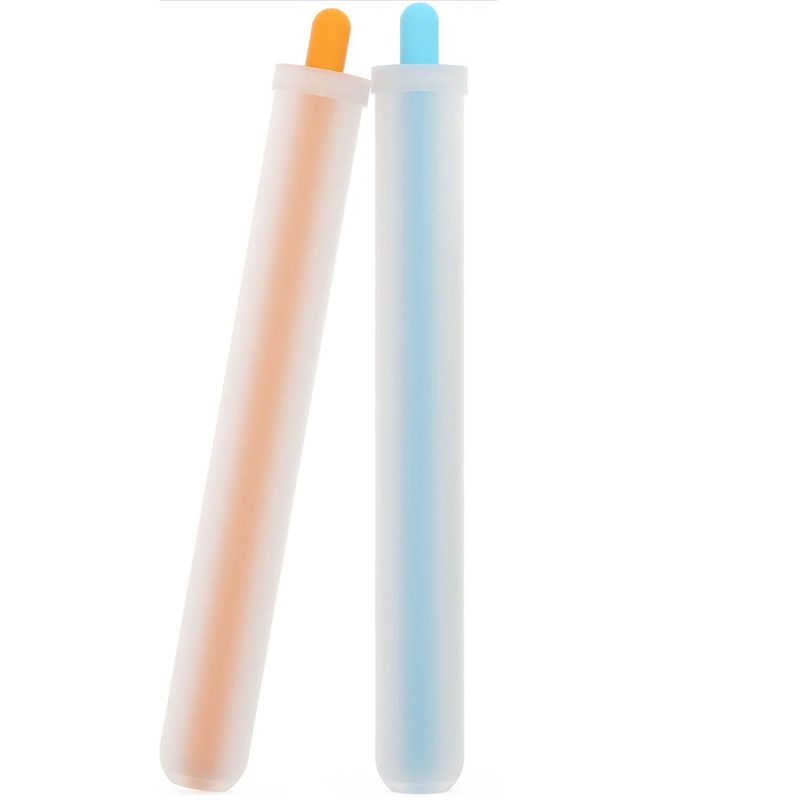 2 Pcs Reusable Ice Straw Molds for Drinks