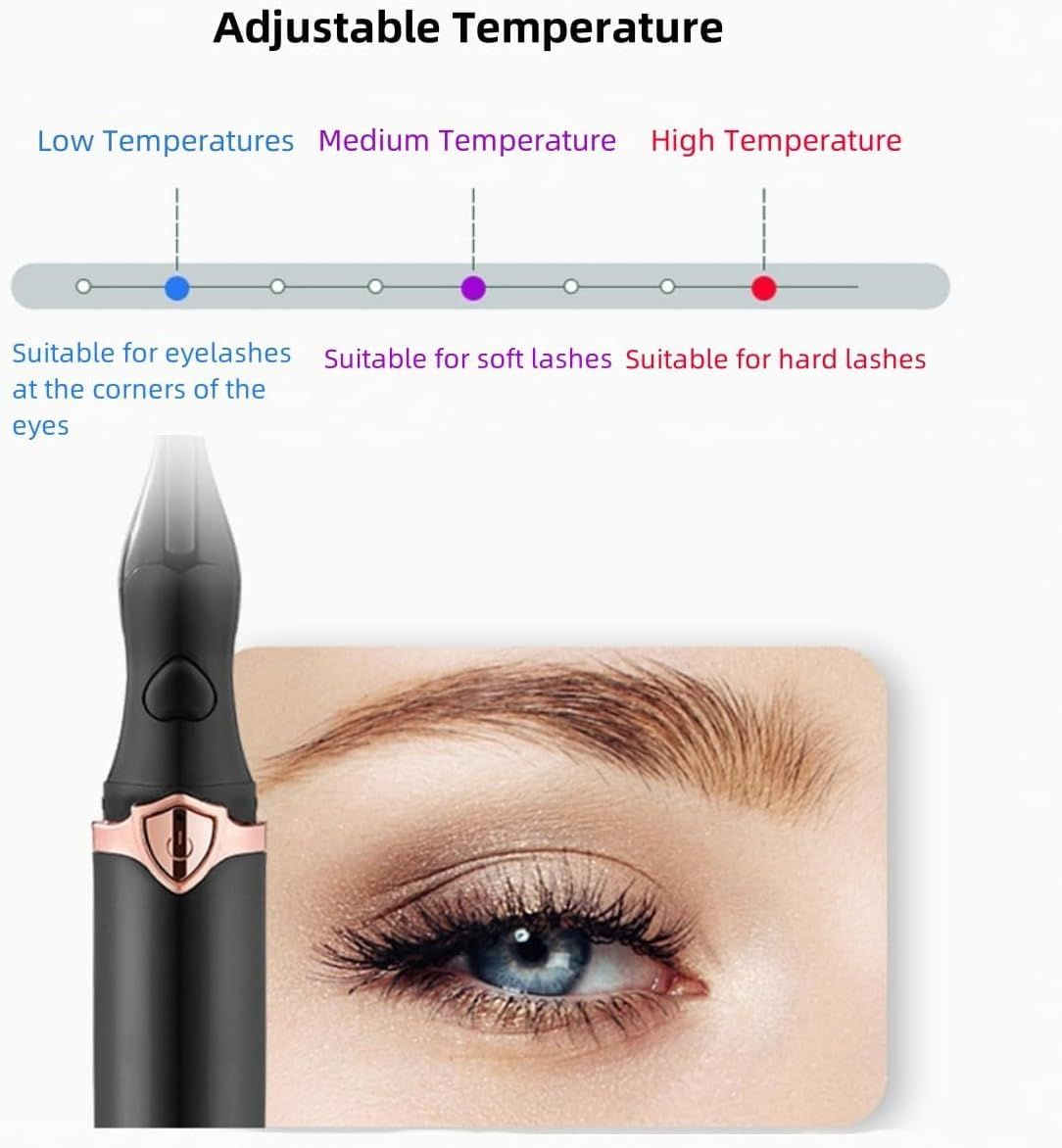 Lash Curler, Lash Lift Pro, Magic Heated Eyelash Curler, Nuvaia Heated Eyelash view 2