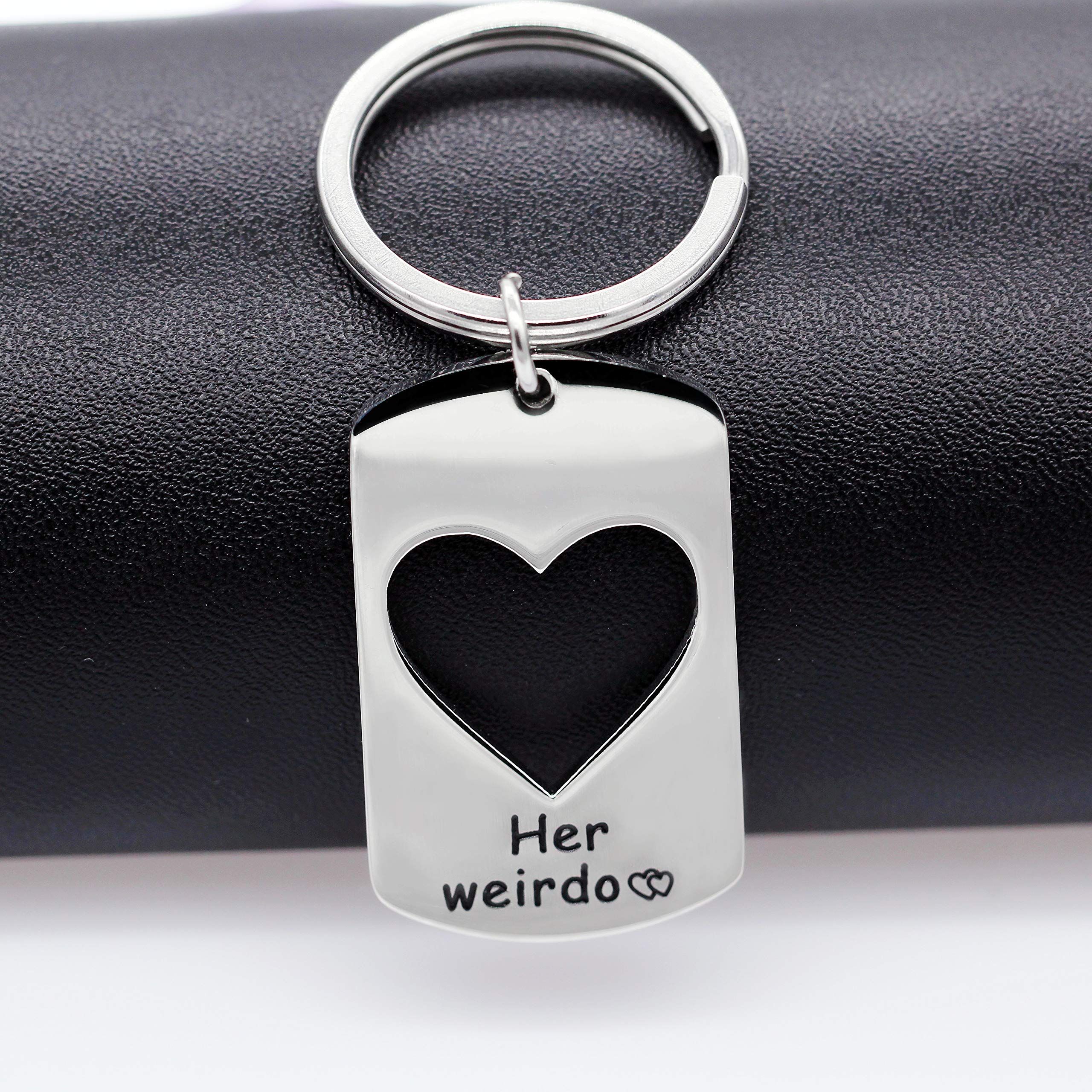2pcs Couple Puzzle Love Heart Key Chain Ring Set for Men Women Valentine's view 4