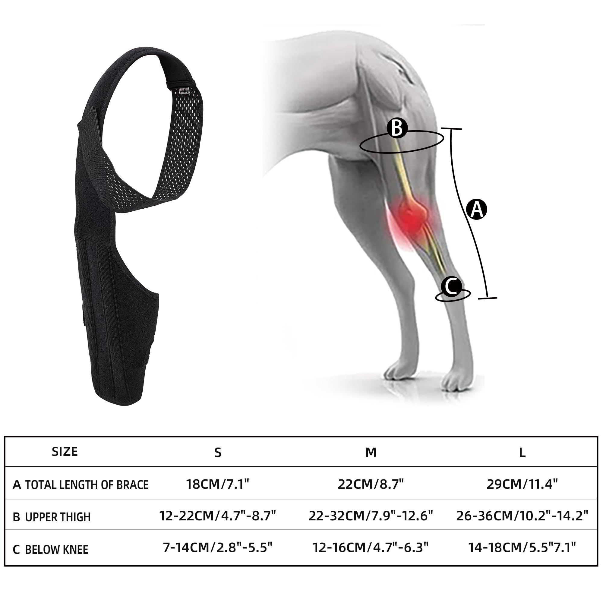 Dog Knee Brace for Support with Cruciate Ligament Injury view 5