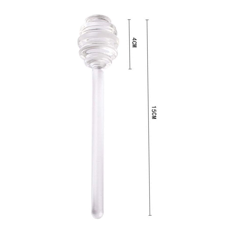 2Pcs 6" Glass Honey Dipper Sticks Stirring Sticks Server Honey Spoon Dipper view 5