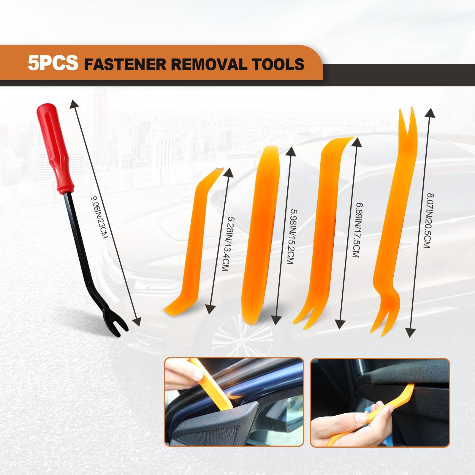 635PCS Auto Fasteners Car Push Retainer Clips Nylon Bumper Fender Rivets view 5