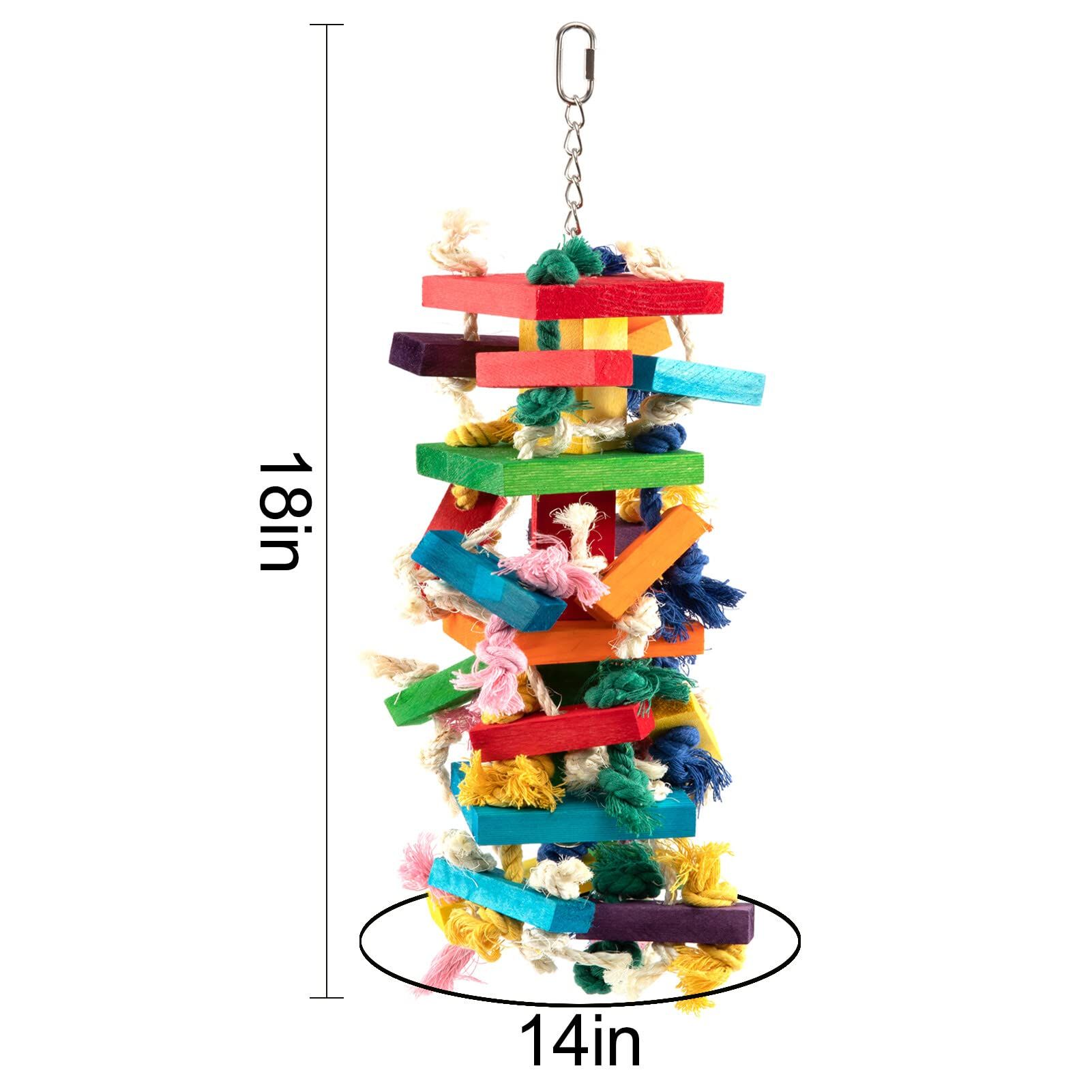 Extra Large Bird Parrot Toys for Macaws view 5