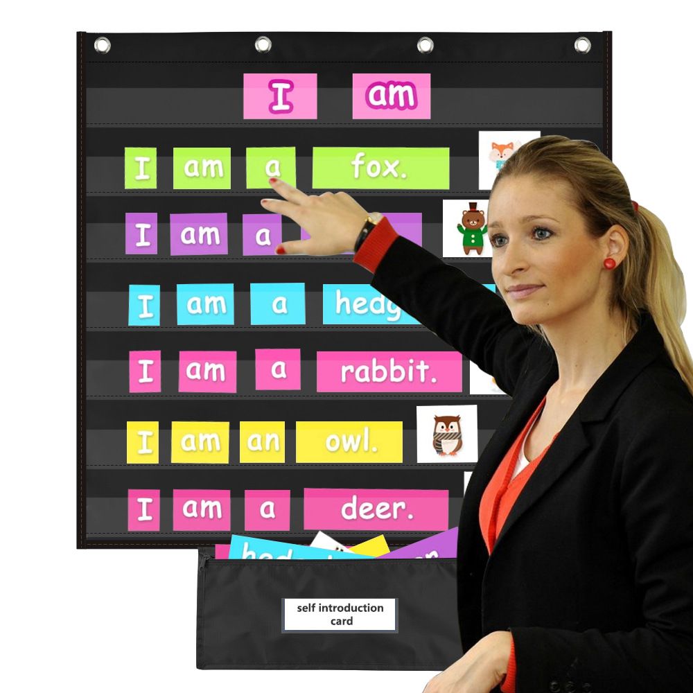 Durable Chart Pocket Classroom Holiday Gifts Teaching Tool Educational view 2