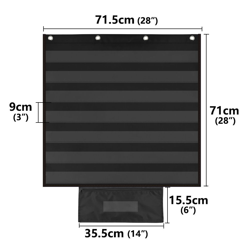 Durable Chart Pocket Classroom Holiday Gifts Teaching Tool Educational view 3