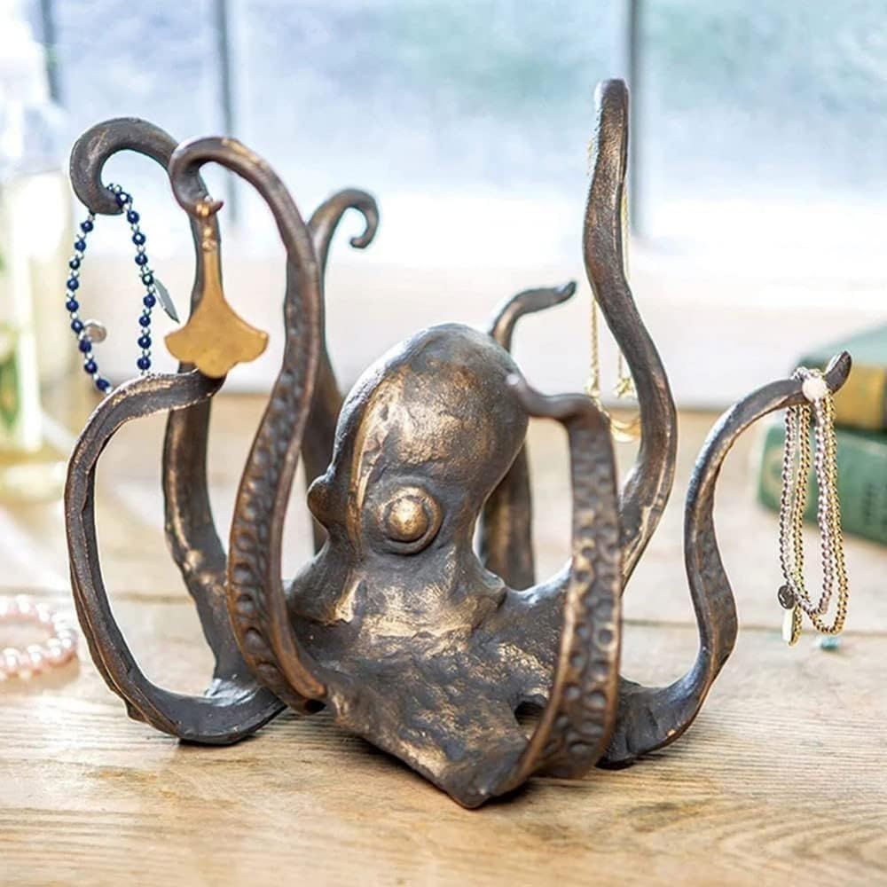 Octopus Mug , Vintage Nautical Octopus Cup Holder , Table Ornament, Jewelry view 2