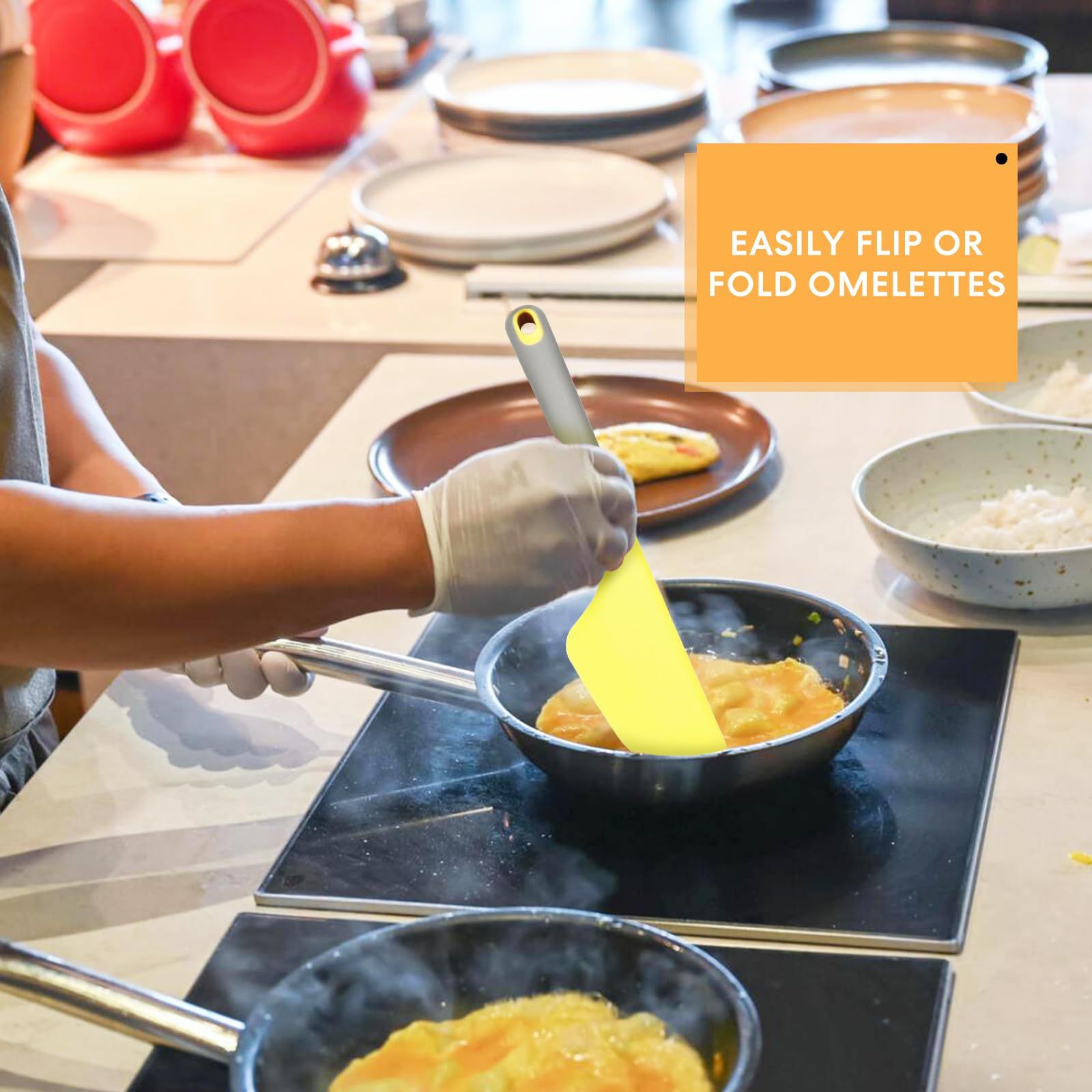 4 Pcs Extra Large Silicone Spatulas view 5
