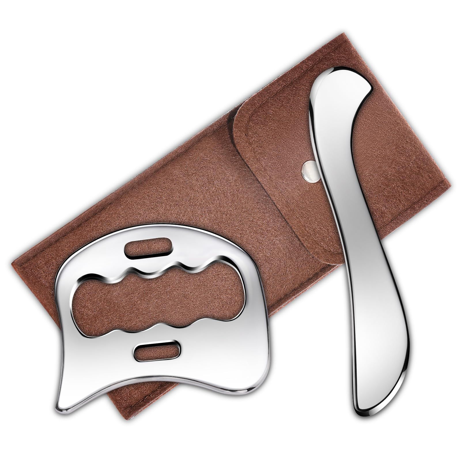 2-in-1 Stainless Steel Gua Sha Muscle Scraper Tool — image 1