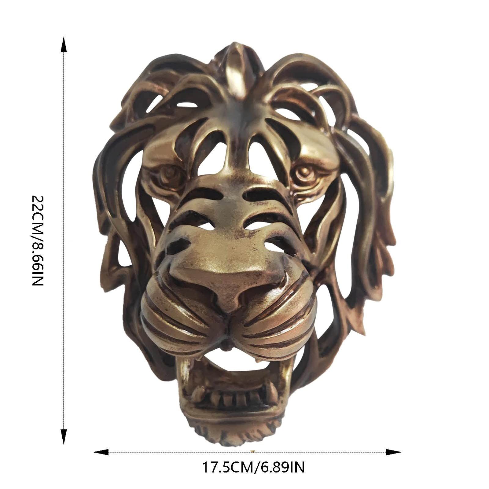 Father's Day Gift, Rare Lion Wall Art Sculpture Hollow Metal Male Lion Wall view 3