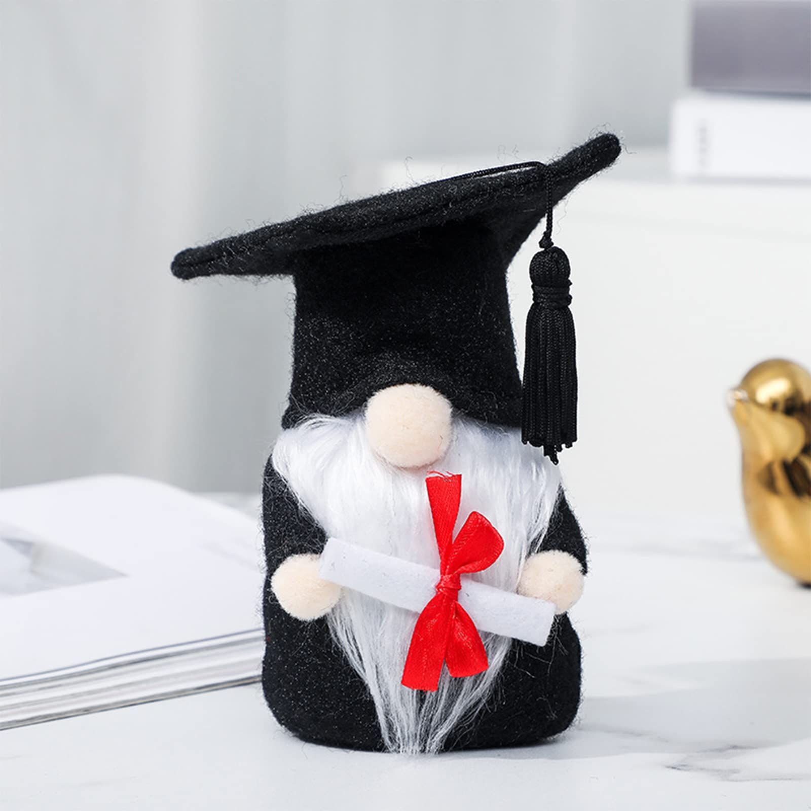 2pcs Plush Graduation Gnomes with Graduation Cap and Gown view 4