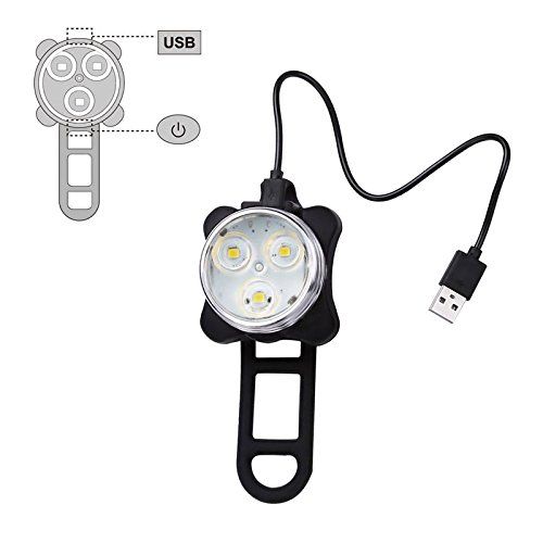 USB Rechargeable Bike Light Set view 2