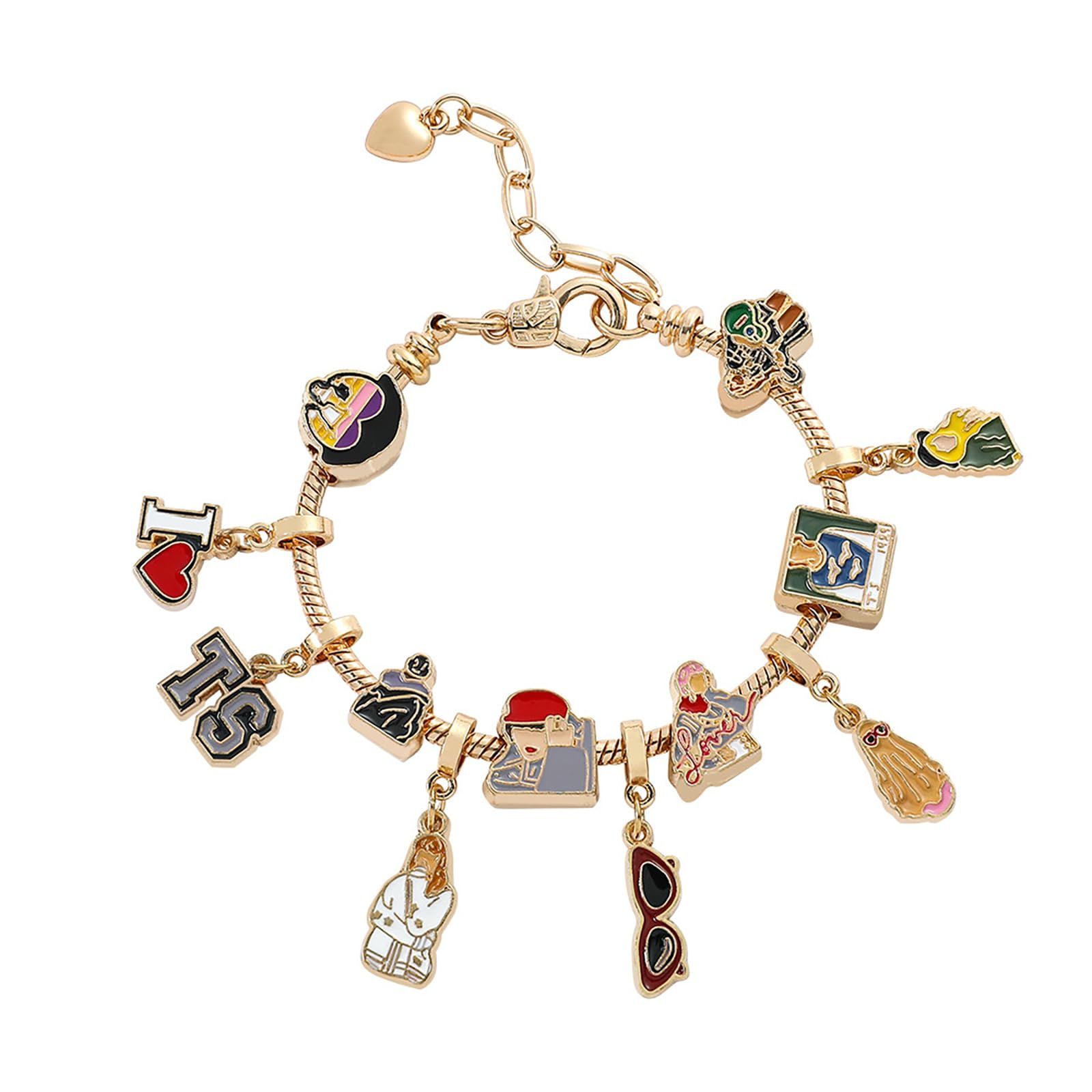 Bracelets 1989 Friendship Bracelets Album Charm Bead Bracelet for Eras Music