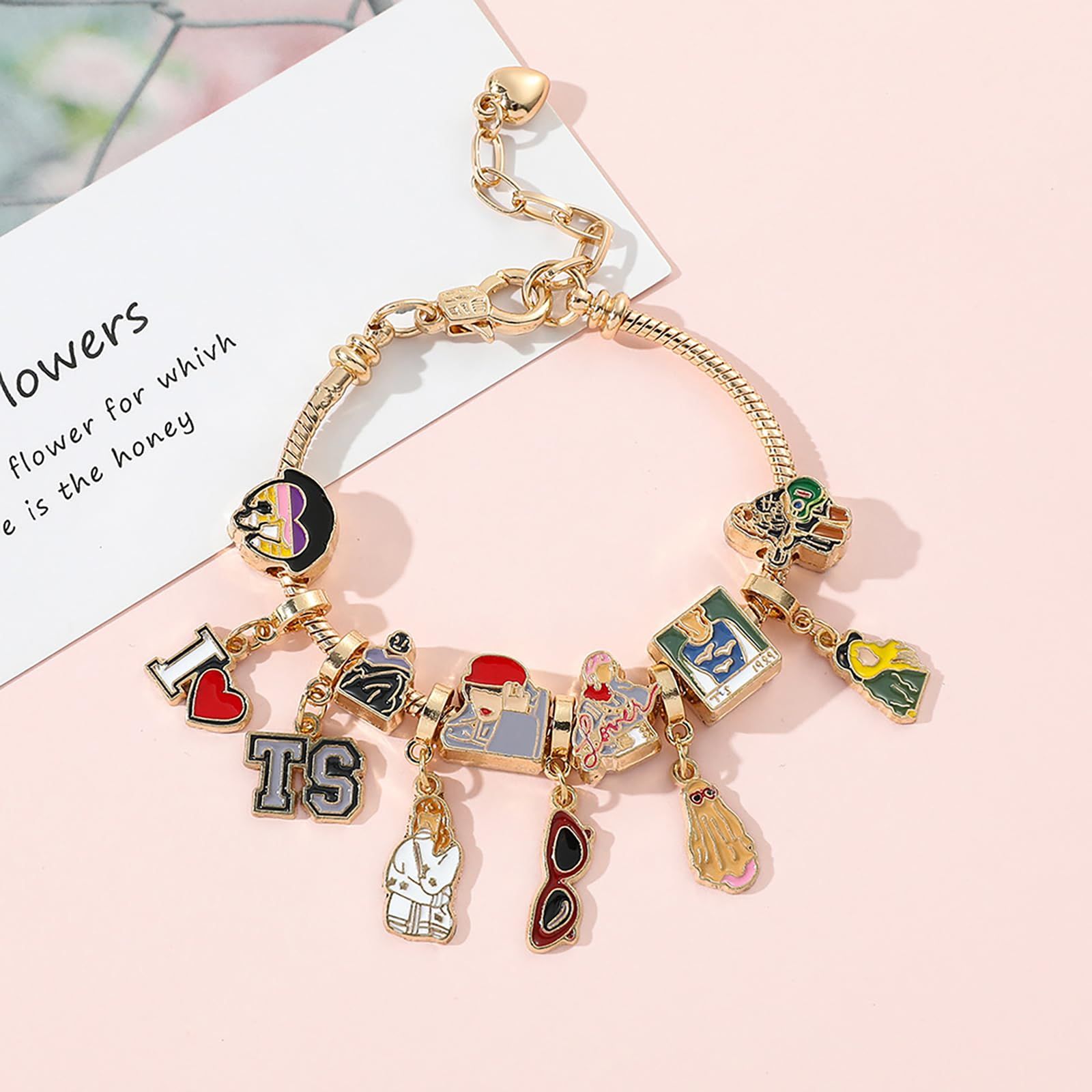 Bracelets 1989 Friendship Bracelets Album Charm Bead Bracelet for Eras Music view 5