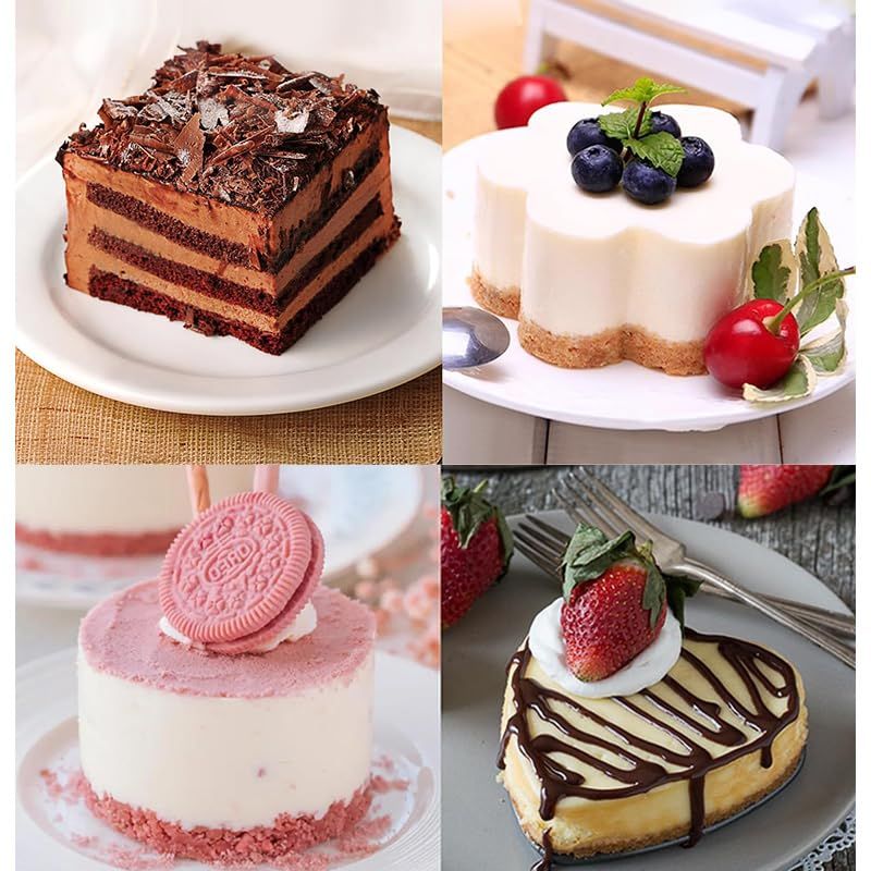 Set of 6 Cake Ring Mold, Stainless Steel 3 inch Round Dessert Mousse Mold with view 4